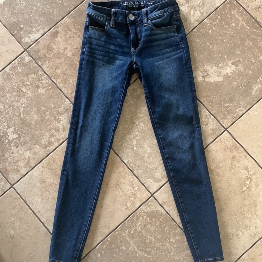 American Eagle Womens Size 0 Reg Super Super Stretch X4 jeggings jeans. NWOT